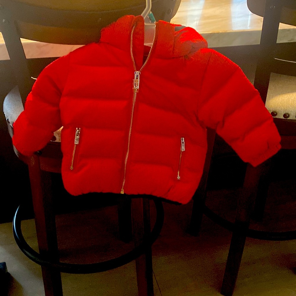 Red bubble Givenchy coat size 12 months